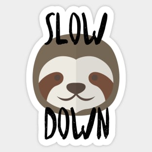 Slow Down Sloth Sticker